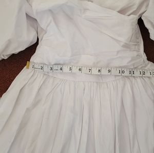 Oversized white bubble dress